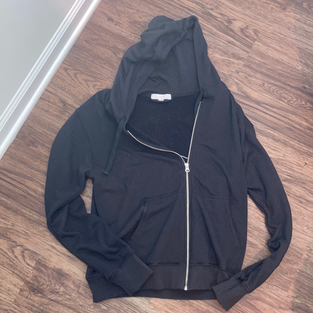 Spiritual Gangster Black Zipup Hoodie Size Large